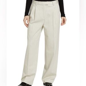 NWOT Rag & Bone Cream Pinstripe Wide Leg Pants
